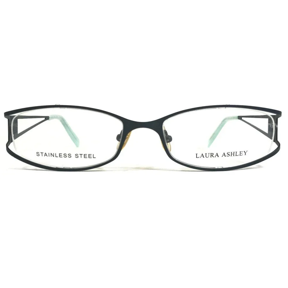 Laura Ashley Eyeglasses Frames Dove Addison Blue Floral Semi Rim 54-18-135